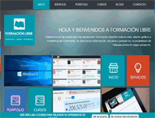 Tablet Screenshot of formacionlibre.com